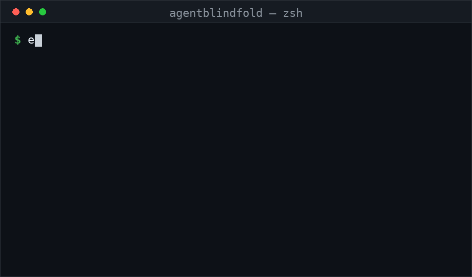 Terminal demo: real AWS and OpenAI keys are masked as [MASKED] before agentblindfold launches the claude agent with a sanitized environment.